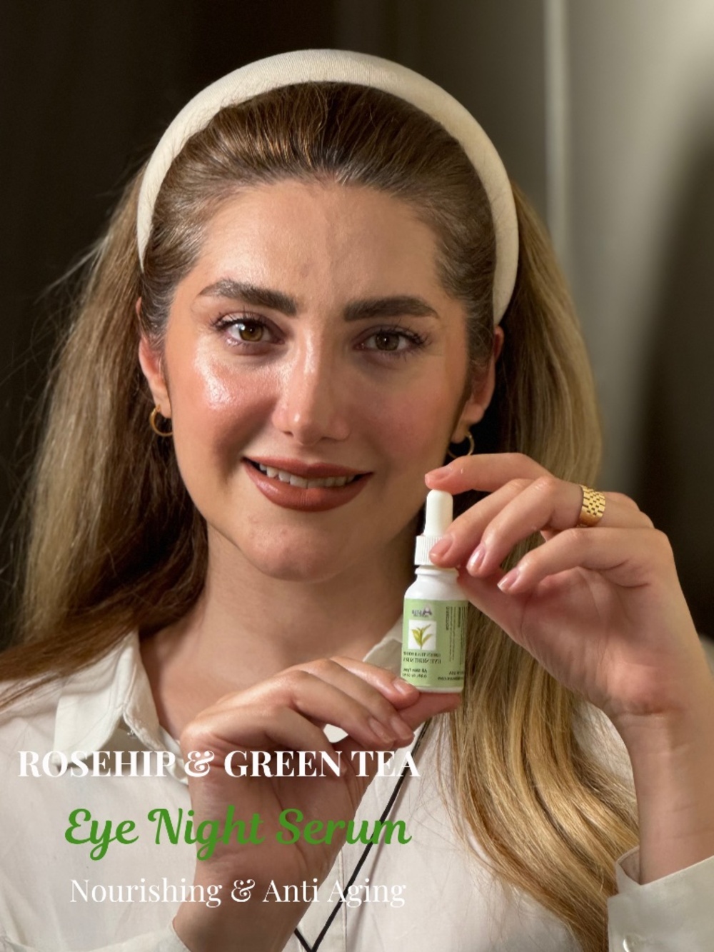 Aster Night Eye Serum | GREEN TEA+ROSEHIP NIGHT EYE SERUM | REGENERATING & NOURI